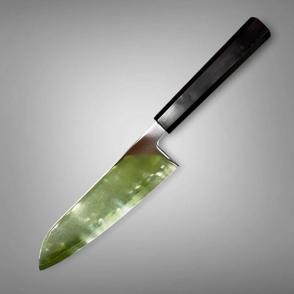 Hatsukokoro Hikari SLD Santoku 170 mm - Ebony