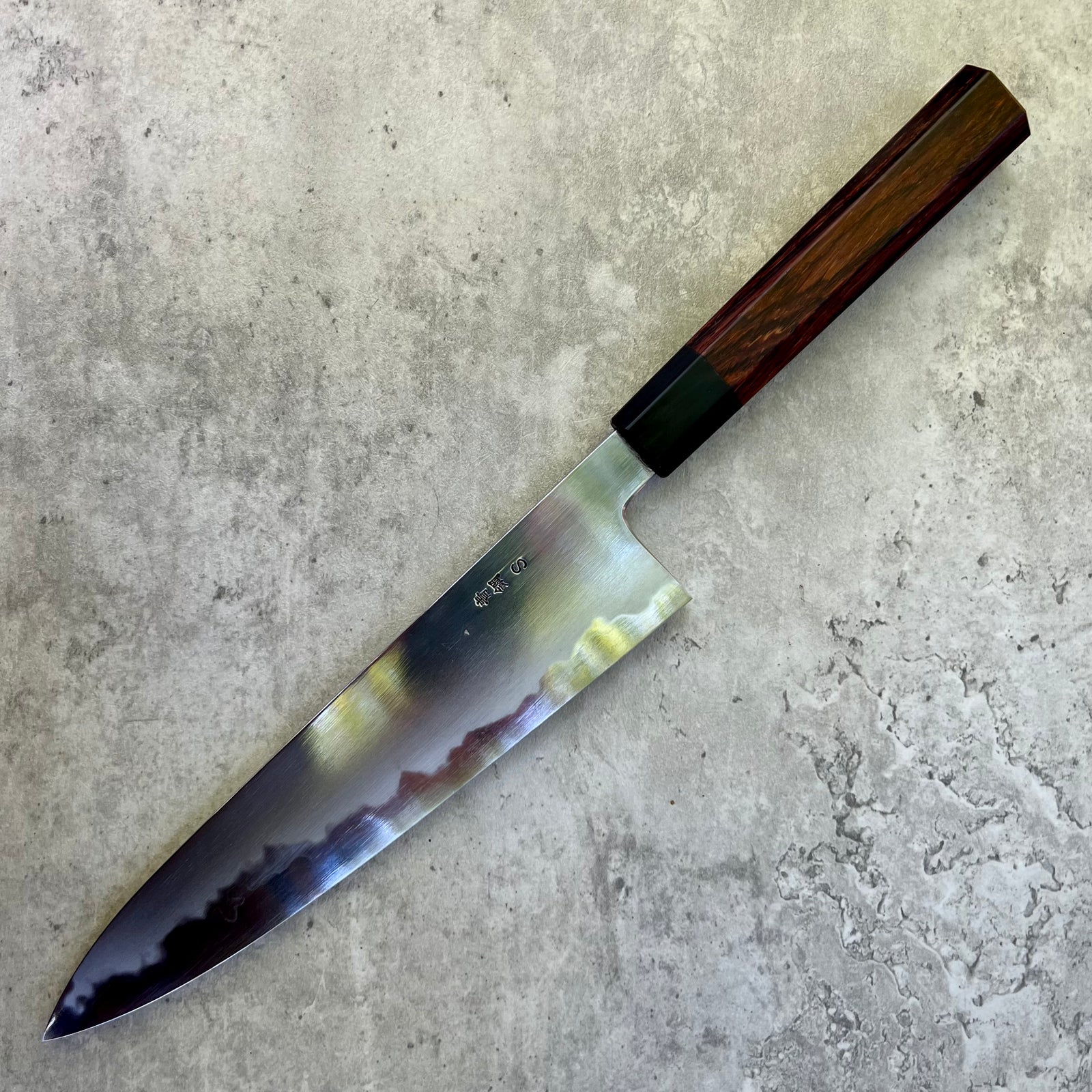 太*郎様 オールドAdamキュー Yoshikazu Tanaka Aogami Super Damascus 240 Gyuto - Cocobolo and
