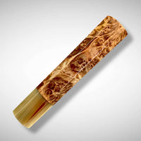 Japanese Knife handle (wa handle)  for 240-260 mm :  Maple burl and marbled horn