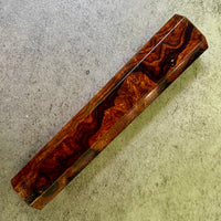 Custom Japanese Knife handle (wa handle)  for 165-210mm :  Desert ironwood burl