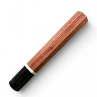 Japanese Knife handle (wa handle)  for 240-260 mm :  Stabilized Eastern Red Cedar and horn