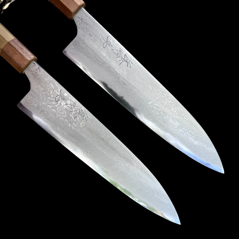 Mazaki Damascus Gyuto Hon-Sanmai 240 Shirogami 2