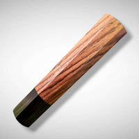 Custom Japanese Knife handle (wa handle)  for 165-210 mm: Honduran Rosewood and African Blackwood