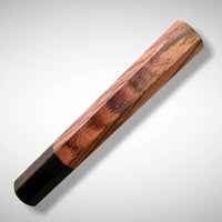 Custom Japanese Knife handle (wa handle)  for 165-210 mm: Honduran Rosewood and African Blackwood