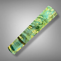 Custom Japanese Knife handle (wa handle)  for 165-210 mm: Box elder burl and infused carbon fiber