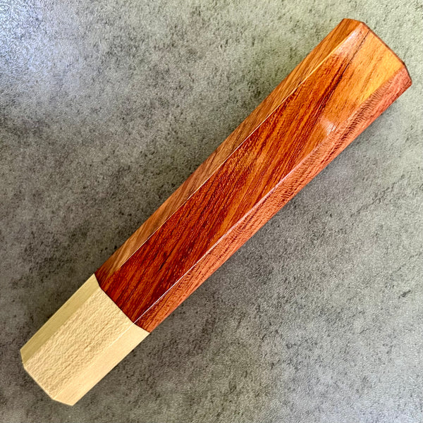 Custom Japanese Knife handle (wa handle)  for 240mm -  Bubinga and holly