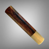 Custom Japanese Knife handle (wa handle)  for 240 mm :  Cocobolo and blonde horn