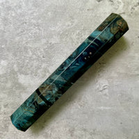 Custom Japanese Knife handle (wa handle)  for 165-210mm : Dyed Box elder burl