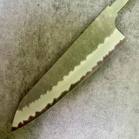 Nigara Hamono Aogami Super Migaki Tsuchime Gyuto 210 mm -  Blade Only