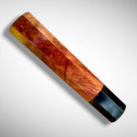 Japanese Knife handle (wa handle)  for 240 mm :   Bubinga and buffalo horn