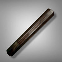 Custom Japanese Wa Handle (240–260mm) – African Blackwood & Dark Marbled Horn
