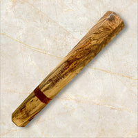 Custom Japanese Knife handle for 240-260mm:  Spalted Sycamore and Thuya Burl