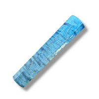 Custom Japanese Knife handle (wa handle)  for 165-210 mm: Dyed curly maple blue