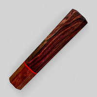 Custom Japanese Knife handle (wa handle) for 165-210 mm: Kingwood and brown ebony