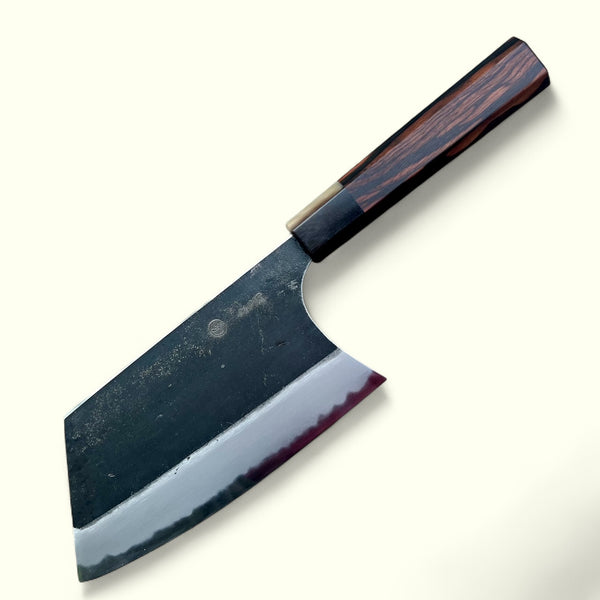 Custom Sugi Tadokoro Nakagawa W2 Tank 180mm - Mun ebony and marbled horn