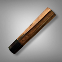 Custom Japanese Knife handle (wa handle)  for 240-260mm :  Mun Ebony and Buffalo horn