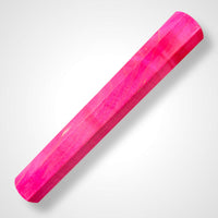 Custom Japanese Knife handle (wa handle)  for 165-210 mm: Dyed curly maple pink