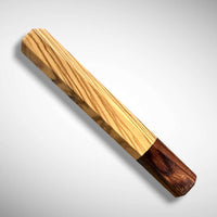 Custom Japanese Knife handle (wa handle)  for 165-210 mm: Olive and desert ironwood