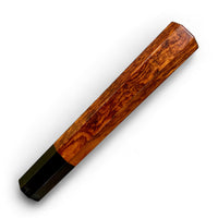 Custom Japanese Knife handle (wa handle)  for 165-225 mm: Snakewood and  buffalo horn