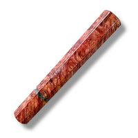 Custom Japanese Knife handle for 240mm   - Red dyed maple burl