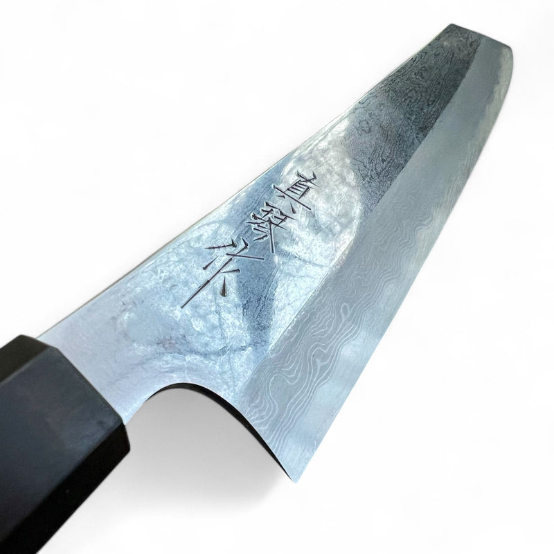 Custom Tadokoro Nakagawa Aogami B1 Damascus Kiritsuke 240 mm - African Blackwood