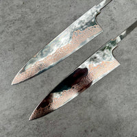 Hatsukokoro Yorokobi SLD Copper Suminagashi Gyuto 210mm - Blade Only