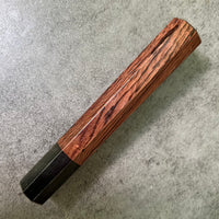 Custom Japanese Knife handle (wa handle)  for 165-210mm :  Nice Honduran rosewood and buffalo horn