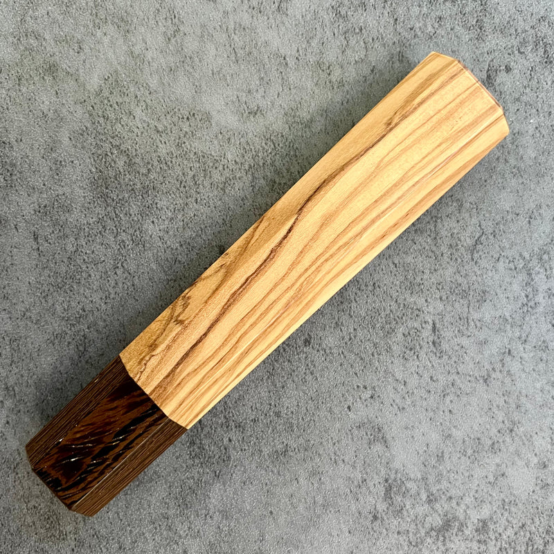 Custom Japanese Knife handle (wa handle)  for 240mm -  Olivewood and Wenge
