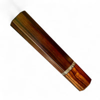 Custom Japanese Knife handle (wa handle)  for 165-210 mm:  Ziricote and desert ironwood