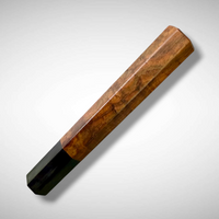 Custom Japanese Knife handle (wa handle)  for 165-210 mm: Figured Siamese rosewood and buffalo horn