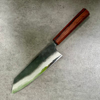 Custom Kyohei Shindo Iron clad Aogami Kurouchi Bunka 165mm - Honduran Rosewood