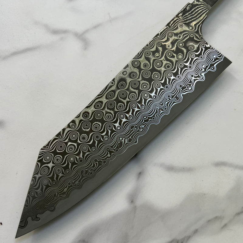 Nigara Hamono SG2 Anmon Damascus Bunka -  Blade Only