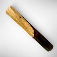 Custom Japanese Knife handle (wa handle)  for 165-225 mm: Two tone Mexican Kingwood and  buffalo horn