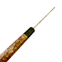 Custom Sugi Tadokoro Nakagawa W2 Tank 180mm - Amboyna burl and marbled horn