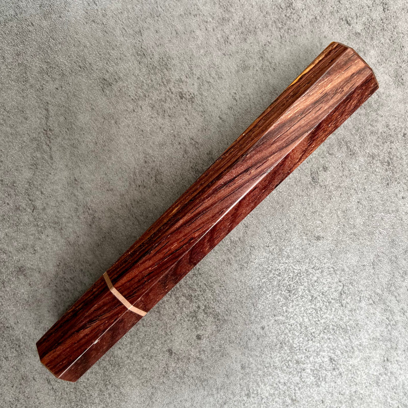 Custom Japanese Knife handle (wa handle)  for 240mm - Cocobolo and copper