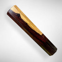 Custom Japanese Knife handle (wa handle)  for 165-225 mm: Two tone Mexican Kingwood and  buffalo horn