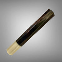 Custom Japanese Knife handle (wa handle)  for 240-260mm :  African Blackwood and creamy blonde horn
