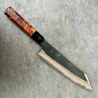 Custom Hatsukokoro Yorokobi kurouchi SLD Copper Gyuto 210mm - Canadian yellow cedar burl