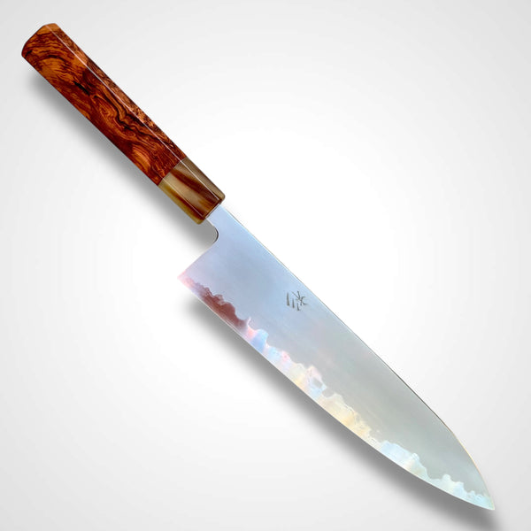 Sugi Fujiwara Myojin 240 mm Ironclad Aogami Super - Cocobolo burl