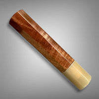 Custom Japanese Knife handle (wa handle)  for 165-210 mm: Tasmania Blackwood and blonde horn