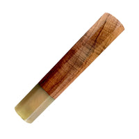 Custom Japanese Knife handle (wa handle)  for 165-210 mm: Yucatán rosewood and blonde