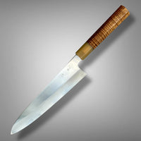 Custom Tadokoro Nakagawa  Hon-Kasumi Ginsan 3 Gyuto 240 - Koa and blonde