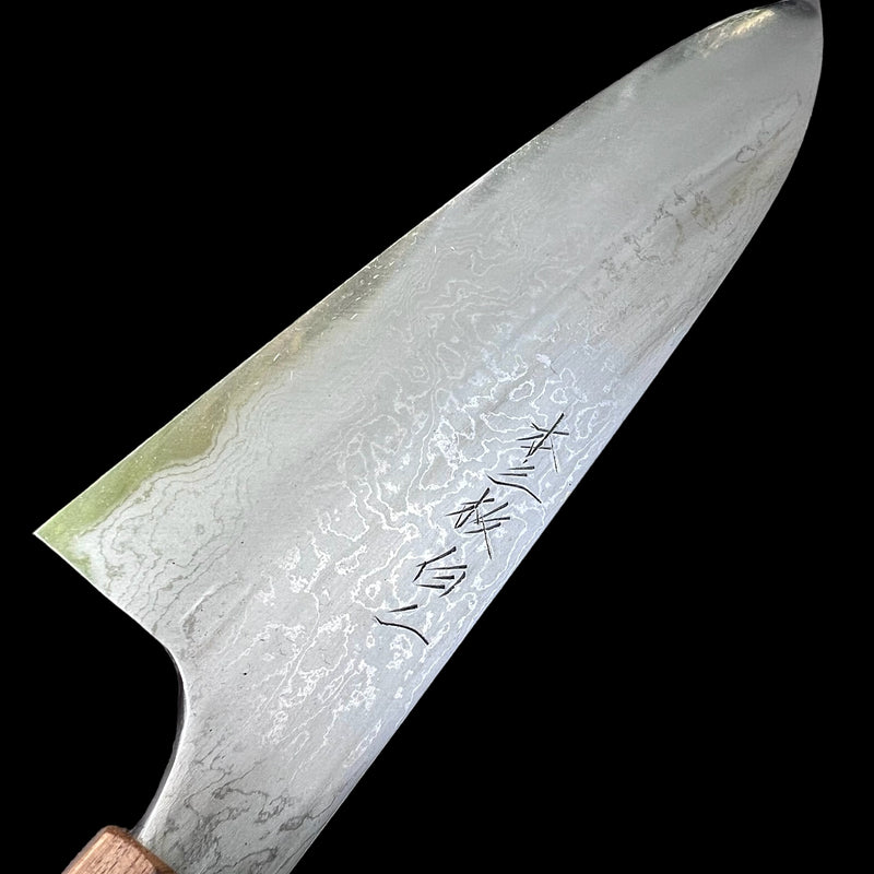 Mazaki Damascus Gyuto Hon-Sanmai 240 Shirogami 2