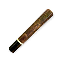 Japanese Knife handle (wa handle)  for 240-260mm : Spalted maple and horn