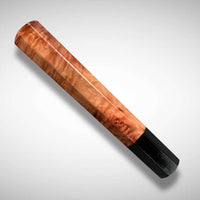 Custom Japanese Knife handle (wa handle)  for 165-210 mm: Australian Myrtle burl and horn