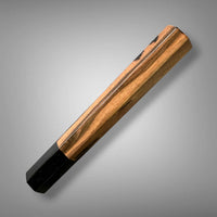 Custom Japanese Knife handle (wa handle)  for 240-260mm :  Mun Ebony and Buffalo horn