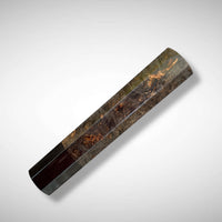 Japanese Knife handle (wa handle)  for 240-260 mm :   Black dyed Maple burl and horn