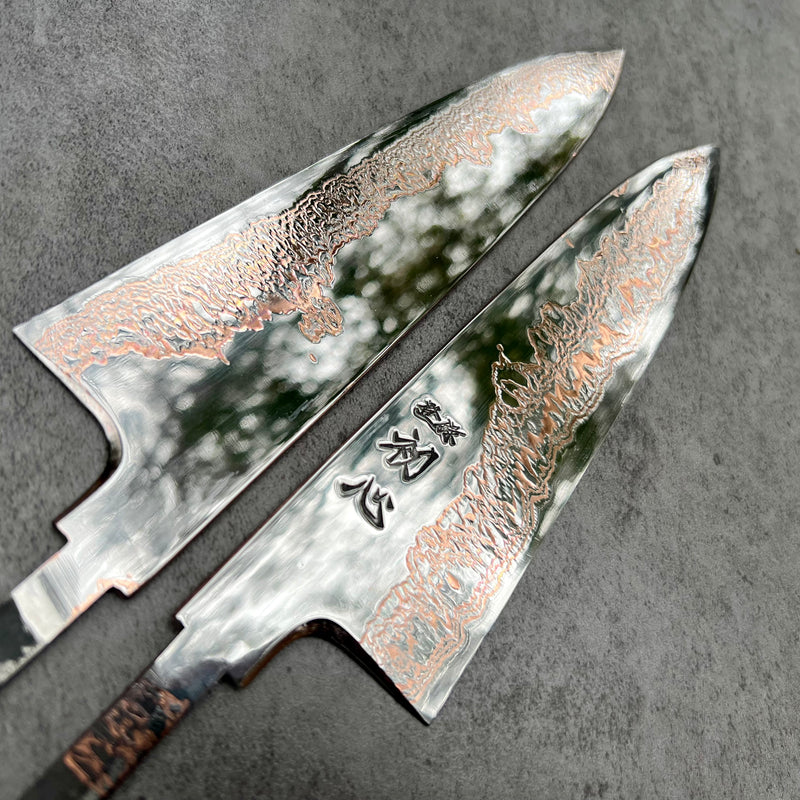 Hatsukokoro Yorokobi SLD Copper Suminagashi Gyuto 210mm - Blade Only