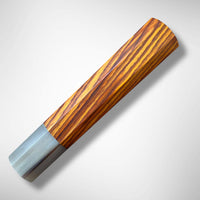 Japanese Knife handle (wa handle)  for 210-225 mm :  Cocobolo and marbled horn