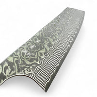 Yoshimi Kato SG2 Black Nickel Damascus  Bunka 170mm - Blade Only